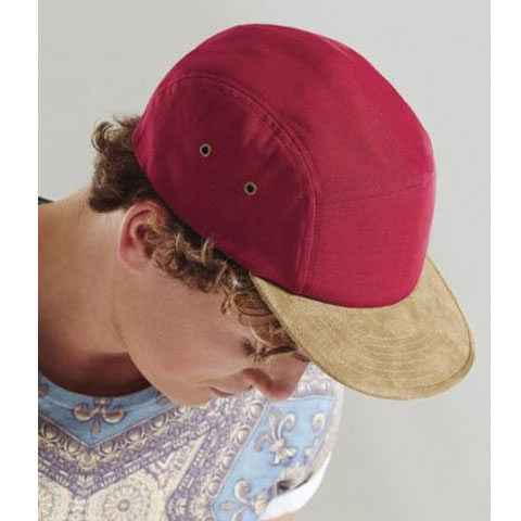Beechfield Suede Peak 5 Panel Cap