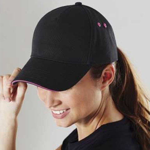 Beechfield Ultimate Cotton Cap with Sandwich Peak